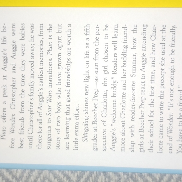 Wonder, Auggie &Me and 365 Days...books - Picture 8 of 11